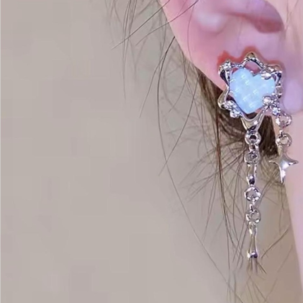 Silver Hear Earrings
